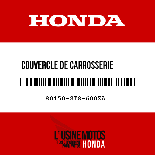 image de 80150-GT8-600ZA COUVERCLE DE CARROSSERIE      CENTRALE NH261R 