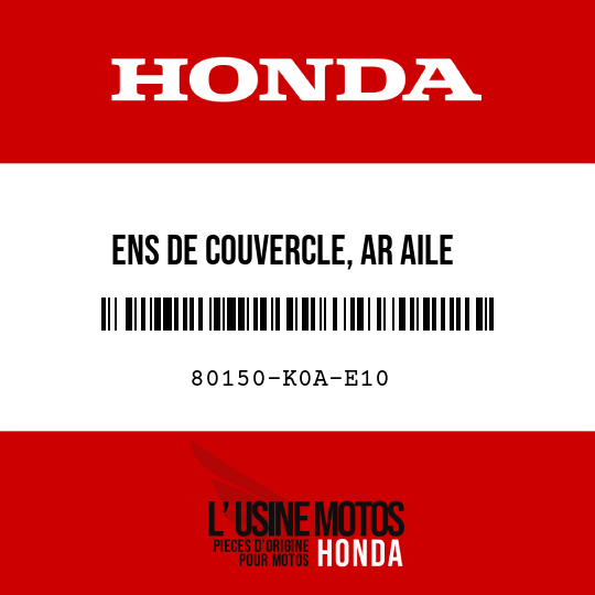image de 80150-K0A-E10 ENS DE COUVERCLE, AR AILE (INFERIEUR)