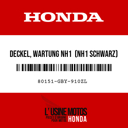 image de 80151-GBY-910ZL DECKEL, WARTUNG NH1  (NH1 SCHWARZ)