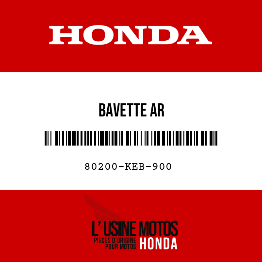 image de 80200-KEB-900 BAVETTE AR