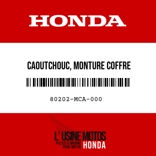 image de 80202-MCA-000 CAOUTCHOUC, MONTURE COFFRE