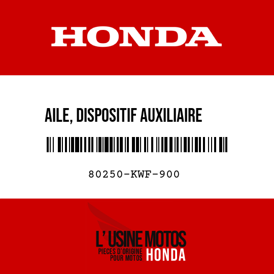 image de 80250-KWF-900 AILE, DISPOSITIF AUXILIAIRE