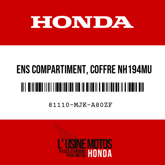 image de 81110-MJK-A80ZF ENS COMPARTIMENT, COFFRE NH194MU