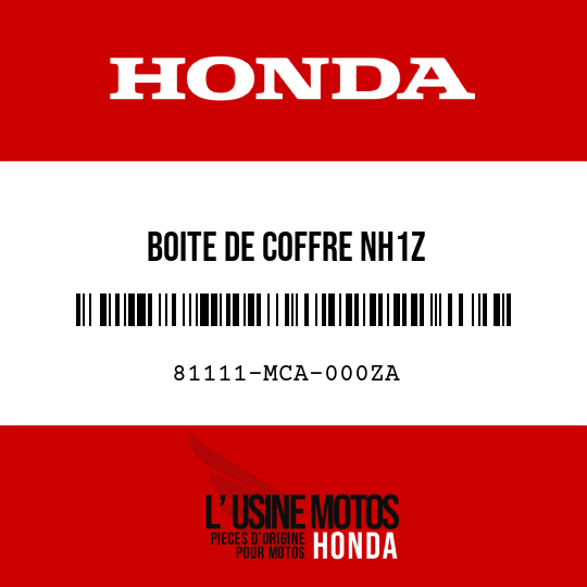 image de 81111-MCA-000ZA BOITE DE COFFRE NH1Z 