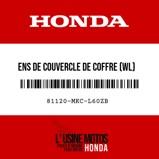 image de 81120-MKC-L60ZB ENS DE COUVERCLE DE COFFRE (WL) TYPE2