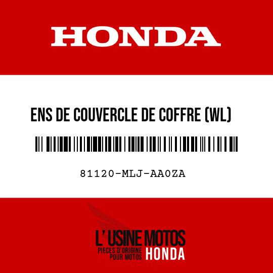 image de 81120-MLJ-AA0ZA ENS DE COUVERCLE DE COFFRE (WL) TYPE1