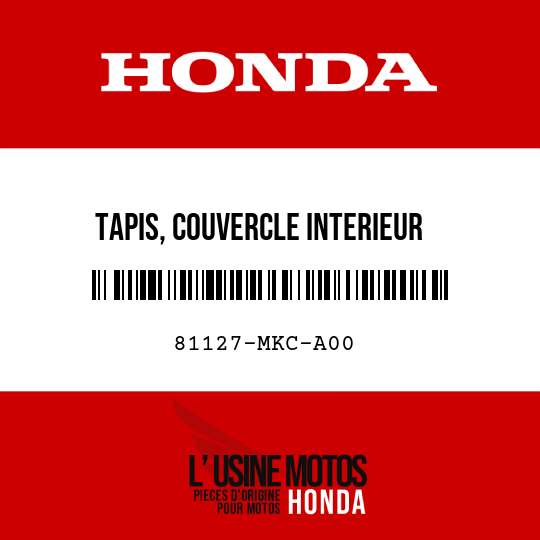 image de 81127-MKC-A00 TAPIS, COUVERCLE INTERIEUR