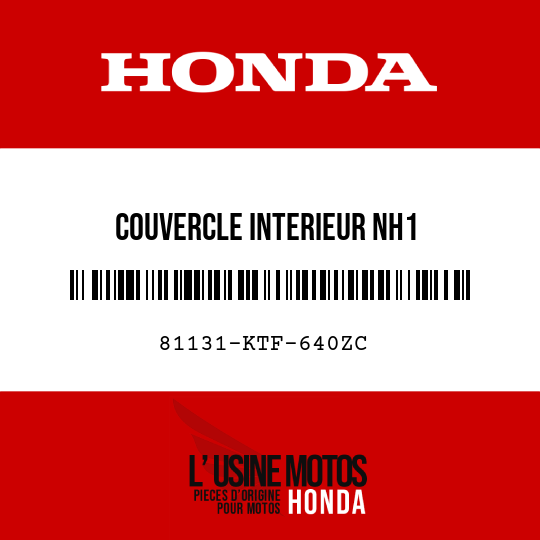 image de 81131-KTF-640ZC COUVERCLE INTERIEUR NH1