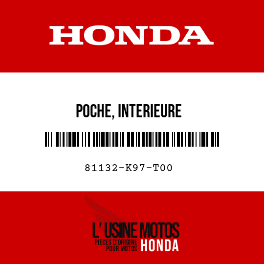 image de 81132-K97-T00 POCHE, INTERIEURE