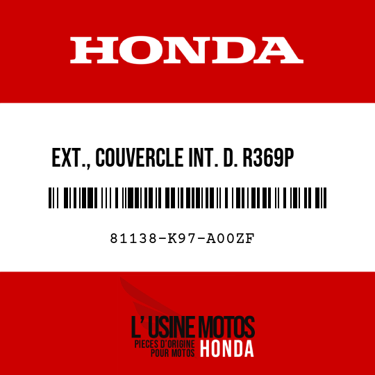 image de 81138-K97-A00ZF EXT., COUVERCLE INT. D. R369P