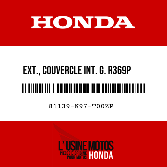 image de 81139-K97-T00ZP EXT., COUVERCLE INT. G. R369P