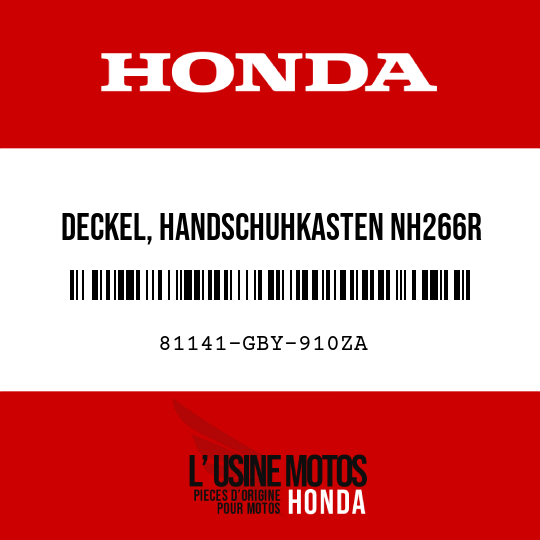 image de 81141-GBY-910ZA DECKEL, HANDSCHUHKASTEN NH266R  (NH266R FORMAL-GRAU)