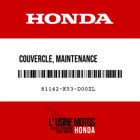 image de 81142-K53-D00ZL COUVERCLE, MAINTENANCE        D'AMPOULE D NHB87M