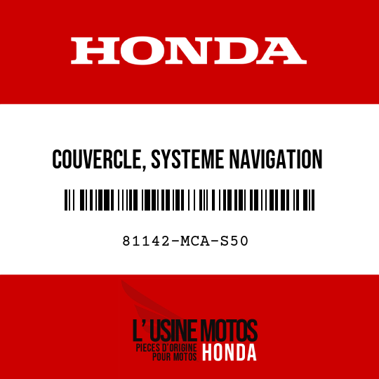 image de 81142-MCA-S50 COUVERCLE, SYSTEME NAVIGATION