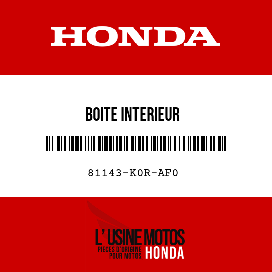 image de 81143-K0R-AF0 BOITE INTERIEUR