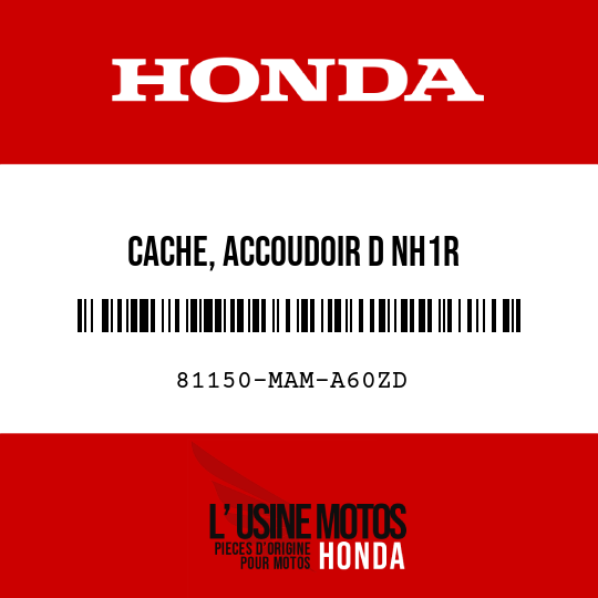 image de 81150-MAM-A60ZD CACHE, ACCOUDOIR D NH1R 