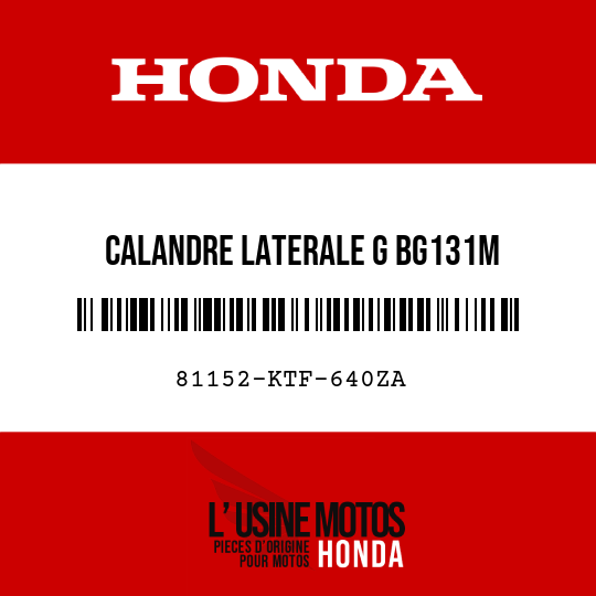 image de 81152-KTF-640ZA CALANDRE LATERALE G BG131M 