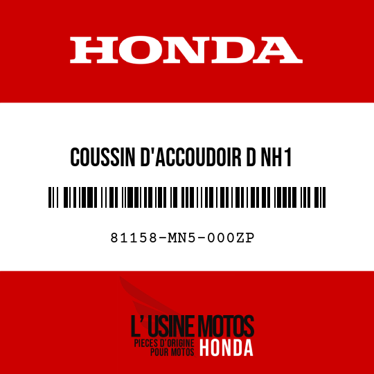 image de 81158-MN5-000ZP COUSSIN D'ACCOUDOIR D NH1 