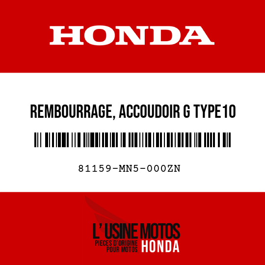 image de 81159-MN5-000ZN REMBOURRAGE, ACCOUDOIR G TYPE10 