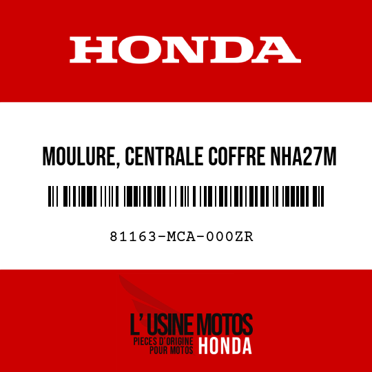 image de 81163-MCA-000ZR MOULURE, CENTRALE COFFRE NHA27M 