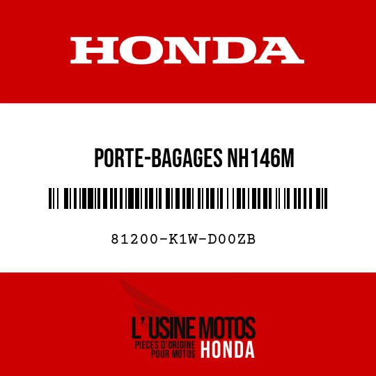 image de 81200-K1W-D00ZB PORTE-BAGAGES NH146M
