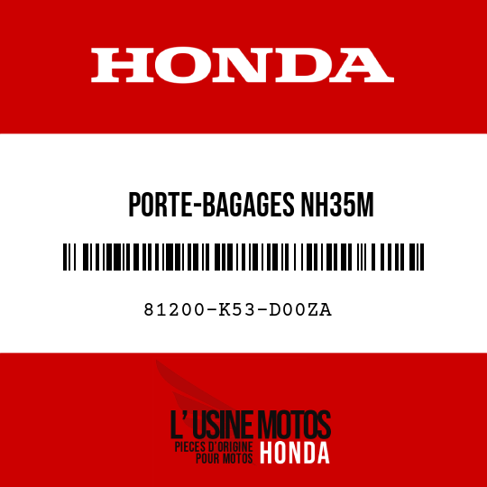 image de 81200-K53-D00ZA PORTE-BAGAGES NH35M