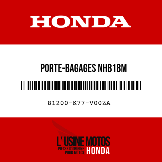 image de 81200-K77-V00ZA PORTE-BAGAGES NHB18M