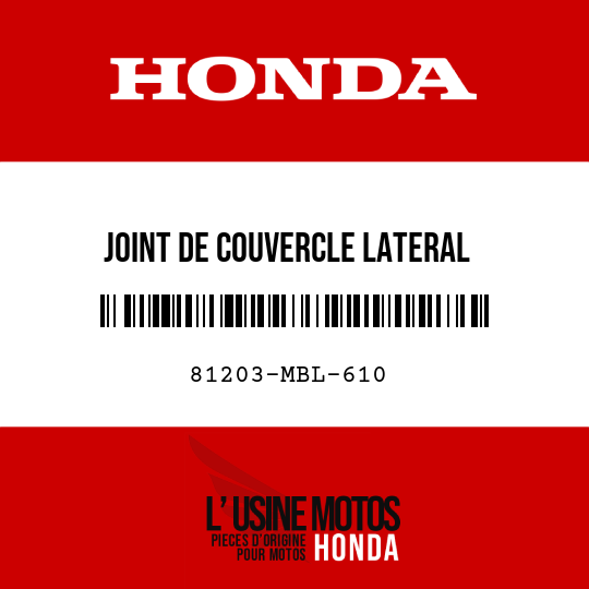 image de 81203-MBL-610 JOINT DE COUVERCLE LATERAL
