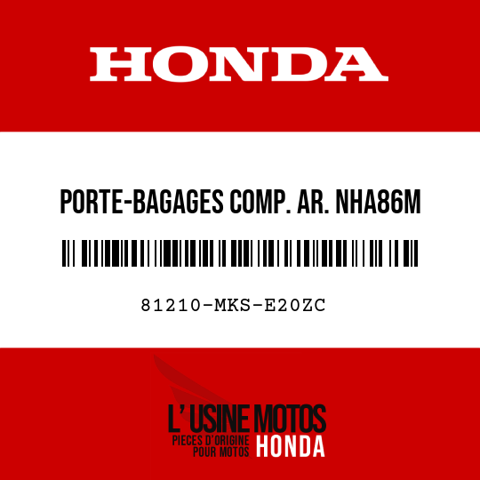 image de 81210-MKS-E20ZC PORTE-BAGAGES COMP. AR. NHA86M