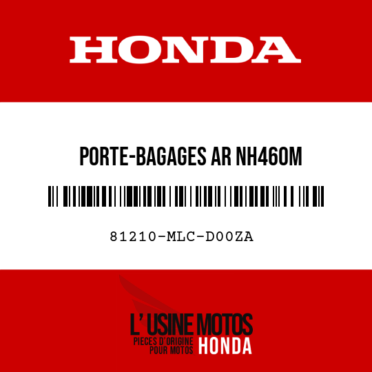 image de 81210-MLC-D00ZA PORTE-BAGAGES AR NH460M