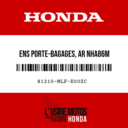 image de 81210-MLF-E00ZC ENS PORTE-BAGAGES, AR NHA86M