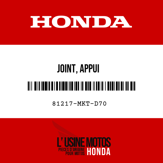 image de 81217-MKT-D70 JOINT, APPUI