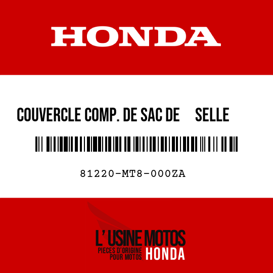 image de 81220-MT8-000ZA COUVERCLE COMP. DE SAC DE SELLE D. R114CU