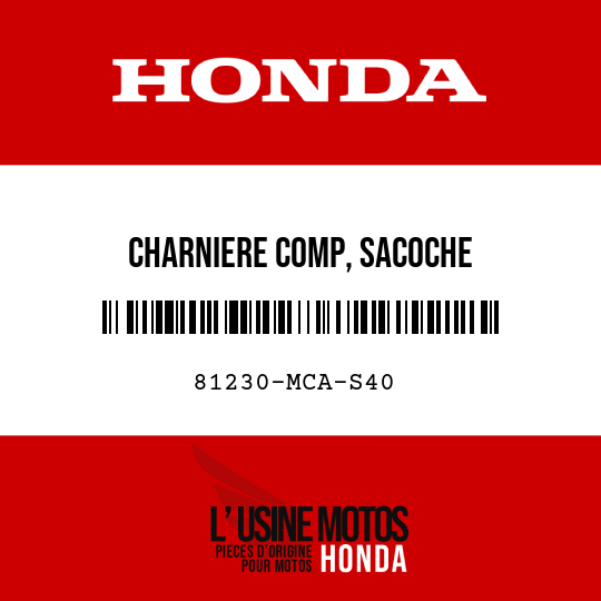 image de 81230-MCA-S40 CHARNIERE COMP, SACOCHE