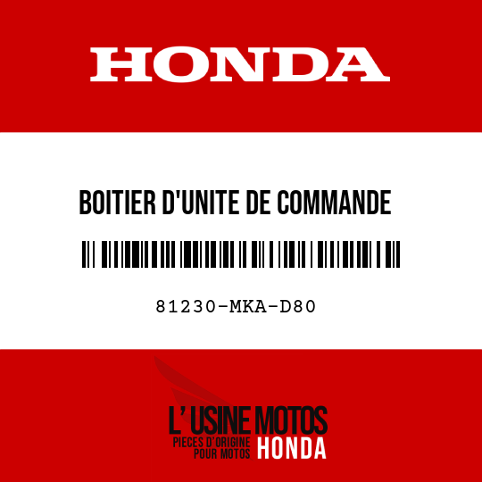 image de 81230-MKA-D80 BOITIER D'UNITE DE COMMANDE ELECTRIQUE