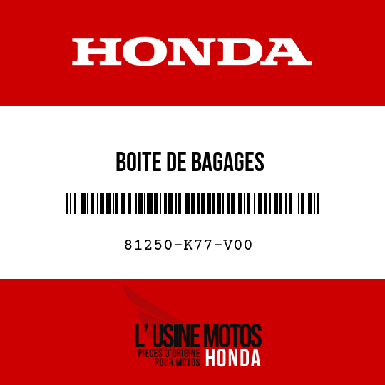 image de 81250-K77-V00 BOITE DE BAGAGES