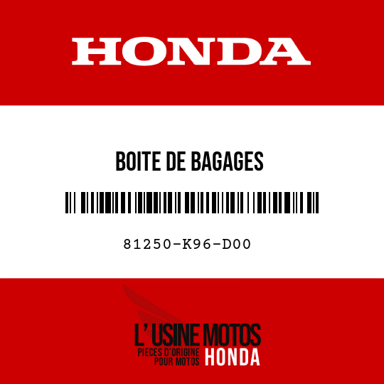 image de 81250-K96-D00 BOITE DE BAGAGES