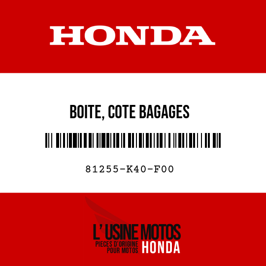 image de 81255-K40-F00 BOITE, COTE BAGAGES