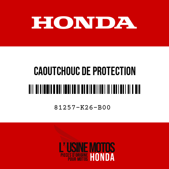 image de 81257-K26-B00 CAOUTCHOUC DE PROTECTION