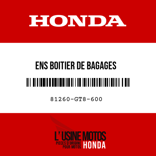 image de 81260-GT8-600 ENS BOITIER DE BAGAGES