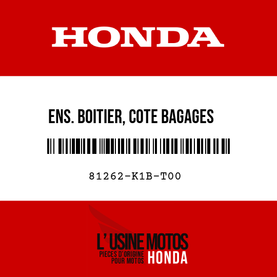 image de 81262-K1B-T00 ENS. BOITIER, COTE BAGAGES
