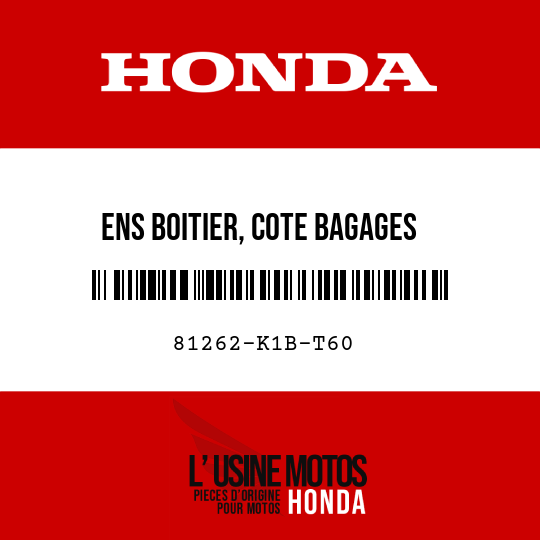 image de 81262-K1B-T60 ENS BOITIER, COTE BAGAGES