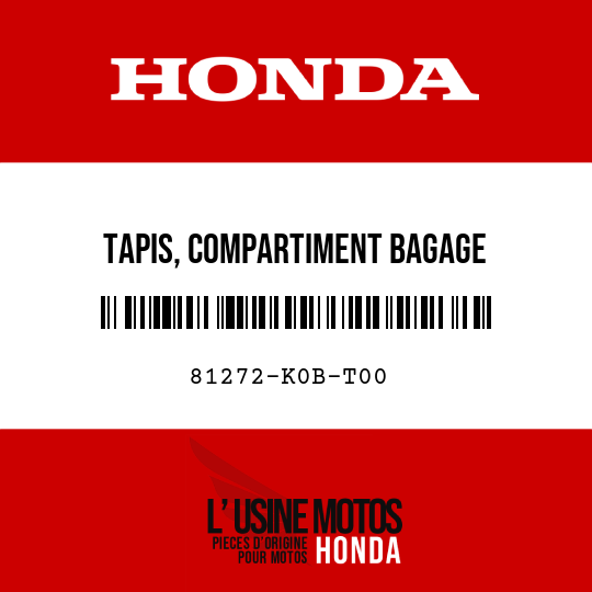 image de 81272-K0B-T00 TAPIS, COMPARTIMENT BAGAGE