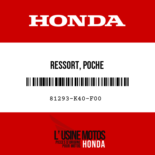 image de 81293-K40-F00 RESSORT, POCHE