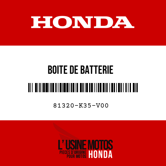 image de 81320-K35-V00 BOITE DE BATTERIE