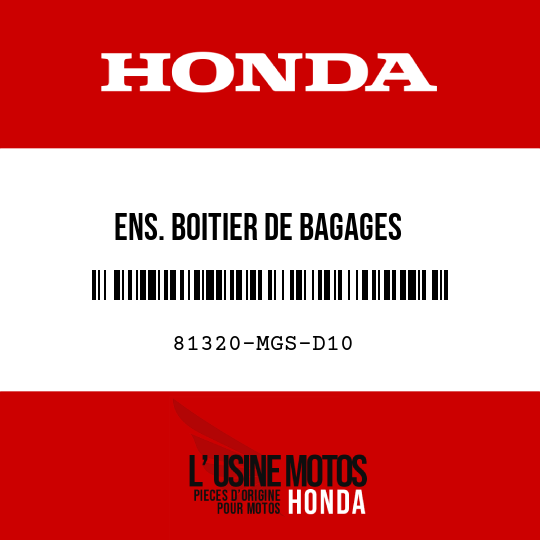 image de 81320-MGS-D10 ENS. BOITIER DE BAGAGES