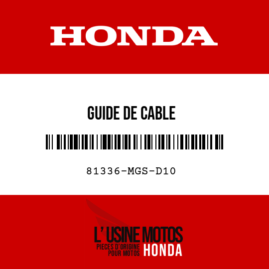 image de 81336-MGS-D10 GUIDE DE CABLE