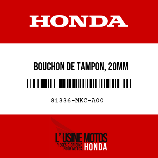 image de 81336-MKC-A00 BOUCHON DE TAMPON, 20MM