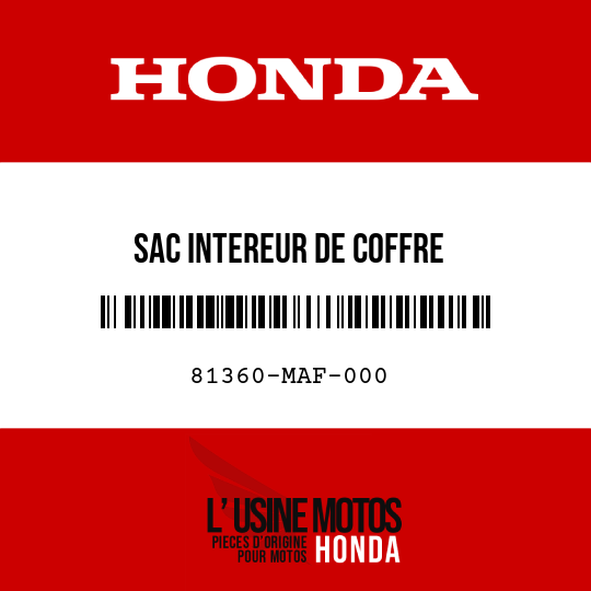 image de 81360-MAF-000 SAC INTEREUR DE COFFRE