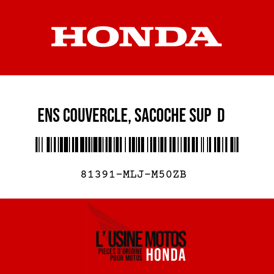 image de 81391-MLJ-M50ZB ENS COUVERCLE, SACOCHE SUP  D NHA86M